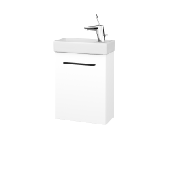 Dřevojas - Umyvadlová skříňka HOST SZD 40 - M01 Bílá mat / Úchytka T06 / M01 Bílá mat / Pravé (518493HP)