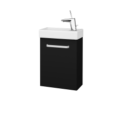 Dřevojas - Umyvadlová skříňka HOST SZD 40 - N03 Graphite / Úchytka T01 / N03 Graphite / Levé (517946A)