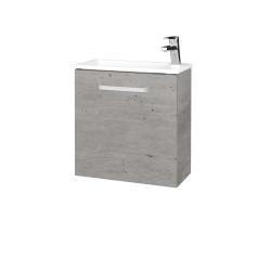 Dřevojas - Umyvadlová skříňka HOST SZD 50 - D01 Beton / Úchytka T01 / D01 Beton / Levé (515676A)