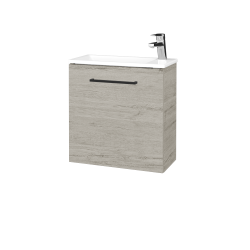 Dřevojas - Umyvadlová skříňka HOST SZD 50 - D05 Oregon / Úchytka T06 / D05 Oregon / Levé (515645H)