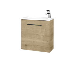 Dřevojas - Umyvadlová skříňka HOST SZD 50 - D09 Arlington / Úchytka T06 / D09 Arlington / Levé (515621H)