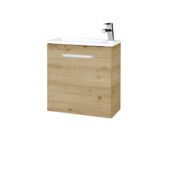 Dřevojas - Umyvadlová skříňka HOST SZD 50 - D22 Karamel / Úchytka T01 / D22 Karamel / Levé (515553A)