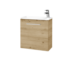 Dřevojas - Umyvadlová skříňka HOST SZD 50 - D22 Karamel / Úchytka T04 / D22 Karamel / Pravé (516437EP)