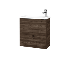 Dřevojas - Umyvadlová skříňka HOST SZD 50 - D25 Teak / Bez úchytky T31 / D25 Teak / Pravé (516468DP)