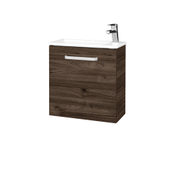 Dřevojas - Umyvadlová skříňka HOST SZD 50 - D25 Teak / Úchytka T01 / D25 Teak / Levé (515522A)