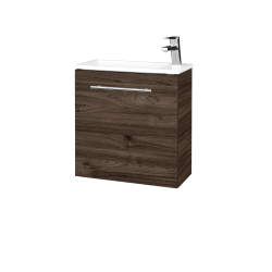 Dřevojas - Umyvadlová skříňka HOST SZD 50 - D25 Teak / Úchytka T02 / D25 Teak / Pravé (516468BP)