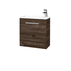 Dřevojas - Umyvadlová skříňka HOST SZD 50 - D25 Teak / Úchytka T04 / D25 Teak / Levé (515522E)