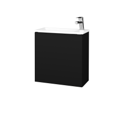 Dřevojas - Umyvadlová skříňka HOST SZD 50 - N03 Graphite / Bez úchytky T31 / N03 Graphite / Pravé (516574DP)