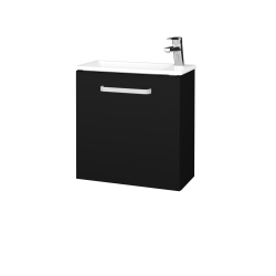 Dřevojas - Umyvadlová skříňka HOST SZD 50 - N03 Graphite / Úchytka T01 / N03 Graphite / Levé (515409A)
