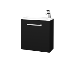 Dřevojas - Umyvadlová skříňka HOST SZD 50 - N03 Graphite / Úchytka T03 / N03 Graphite / Levé (515409C)