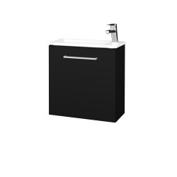 Dřevojas - Umyvadlová skříňka HOST SZD 50 - N03 Graphite / Úchytka T04 / N03 Graphite / Levé (515409E)