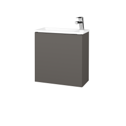 Dřevojas - Umyvadlová skříňka HOST SZD 50 - N06 Lava / Bez úchytky T31 / N06 Lava / Levé (515393D)