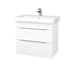 Dřevojas - Umyvadlová skříňka PROJECT BENEFIT SZZ2 70 - N01 Bílá lesk / Úchytka T05 / N01 Bílá lesk (323325F)