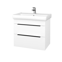 Dřevojas - Umyvadlová skříňka PROJECT BENEFIT SZZ2 70 - N01 Bílá lesk / Úchytka T07 / N01 Bílá lesk (323325I)
