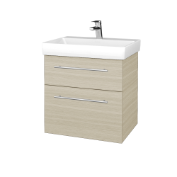 Dřevojas - Umyvadlová skříňka PROJECT SZZ2 60 - D04 Dub / Úchytka T02 / D04 Dub (322410B)