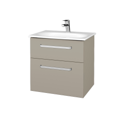 Dřevojas - Umyvadlová skříňka PROJECT SZZ2 60 - M05 Béžová mat / Úchytka T01 / M05 Béžová mat (328320A)