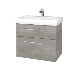Dřevojas - Umyvadlová skříňka PROJECT SZZ2 70 - D01 Beton / Úchytka T04 / D01 Beton (284718E)