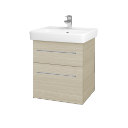 Dřevojas - Umyvadlová skříňka Q MAX SZZ2 55 - D04 Dub / Úchytka T02 / D04 Dub (61282B)