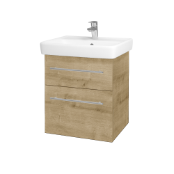 Dřevojas - Umyvadlová skříňka Q MAX SZZ2 55 - D09 Arlington / Úchytka T02 / D09 Arlington (149000B)