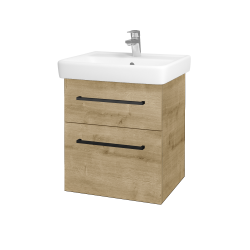 Dřevojas - Umyvadlová skříňka Q MAX SZZ2 55 - D09 Arlington / Úchytka T06 / D09 Arlington (149000H)