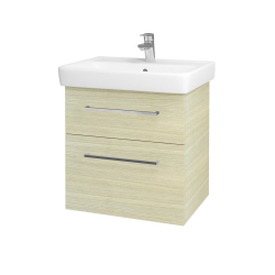 Dřevojas - Umyvadlová skříňka Q MAX SZZ2 60 - D04 Dub / Úchytka T04 / D04 Dub (60346E)