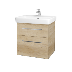 Dřevojas - Umyvadlová skříňka Q MAX SZZ2 60 - D15 Nebraska / Úchytka T04 / D15 Nebraska (198312E)