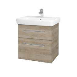 Dřevojas - Umyvadlová skříňka Q MAX SZZ2 60 - D17 Colorado / Úchytka T03 / D17 Colorado (198336C)