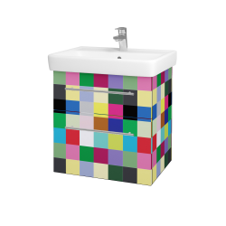 Dřevojas - Umyvadlová skříňka Q MAX SZZ2 60 - Individuální odstín dle RAL/NCS / Úchytka T02 / Individuální odstín dle RAL/NCS (115159B)