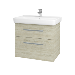 Dřevojas - Umyvadlová skříňka Q MAX SZZ2 70 - D05 Oregon / Úchytka T01 / D05 Oregon (61329A)