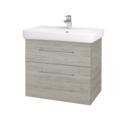Dřevojas - Umyvadlová skříňka Q MAX SZZ2 70 - D05 Oregon / Úchytka T03 / D05 Oregon (61329C)