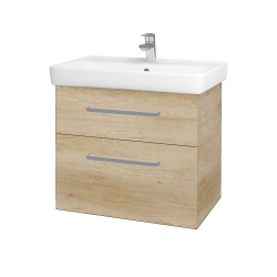Dřevojas - Umyvadlová skříňka Q MAX SZZ2 70 - D15 Nebraska / Úchytka T01 / D15 Nebraska (173708A)