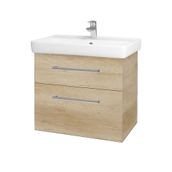 Dřevojas - Umyvadlová skříňka Q MAX SZZ2 70 - D15 Nebraska / Úchytka T03 / D15 Nebraska (173708C)