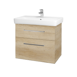 Dřevojas - Umyvadlová skříňka Q MAX SZZ2 70 - D15 Nebraska / Úchytka T04 / D15 Nebraska (173708E)