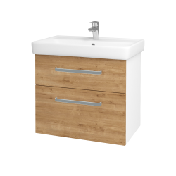 Dřevojas - Umyvadlová skříňka Q MAX SZZ2 70 - N01 Bílá lesk / Úchytka T01 / D09 Arlington (115258A)