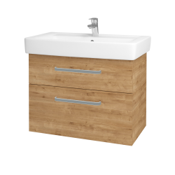 Dřevojas - Umyvadlová skříňka Q MAX SZZ2 80 - D09 Arlington / Úchytka T01 / D09 Arlington (115715A)