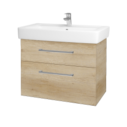 Dřevojas - Umyvadlová skříňka Q MAX SZZ2 80 - D15 Nebraska / Úchytka T03 / D15 Nebraska (198541C)