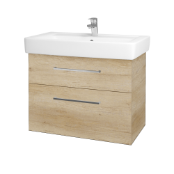 Dřevojas - Umyvadlová skříňka Q MAX SZZ2 80 - D15 Nebraska / Úchytka T04 / D15 Nebraska (198541E)