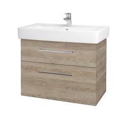 Dřevojas - Umyvadlová skříňka Q MAX SZZ2 80 - D17 Colorado / Úchytka T04 / D17 Colorado (198565E)