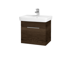 Dřevojas - Umyvadlová skříňka SOLO SZZ 50 - D21 Tobacco / Úchytka T05 / D21 Tobacco (278939F)