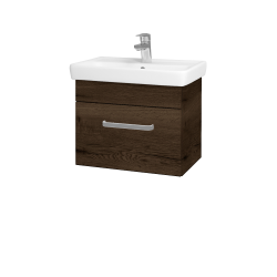 Dřevojas - Umyvadlová skříňka SOLO SZZ 55 - D21 Tobacco / Úchytka T01 / D21 Tobacco (278977A)