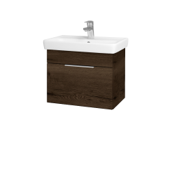 Dřevojas - Umyvadlová skříňka SOLO SZZ 55 - D21 Tobacco / Úchytka T05 / D21 Tobacco (278977F)