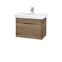 Dřevojas - Umyvadlová skříňka SOLO SZZ 60 - D21 Tobacco / Úchytka T07 / D21 Tobacco (279011I)