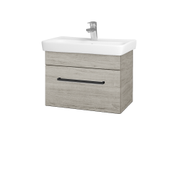 Dřevojas - Umyvadlová skříňka SOLO SZZ 60 - D25 Teak / Úchytka T06 / D25 Teak (457037H)