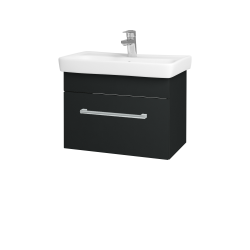 Dřevojas - Umyvadlová skříňka SOLO SZZ 60 - L03 Antracit vysoký lesk / Úchytka T03 / L03 Antracit vysoký lesk (150365C)