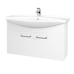 Dřevojas - Umyvadlová skříňka TAKE IT SZD2 105 - N01 Bílá lesk / Úchytka T03 / N01 Bílá lesk (133610C)