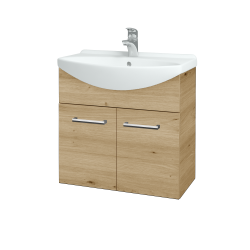 Dřevojas - Umyvadlová skříňka TAKE IT SZD2 65 - D22 Karamel / Úchytka T03 / D22 Karamel (458041C)