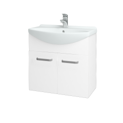 Dřevojas - Umyvadlová skříňka TAKE IT SZD2 65 - N01 Bílá lesk / Úchytka T01 / N01 Bílá lesk (133580A)