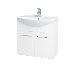 Dřevojas - Umyvadlová skříňka TAKE IT SZD2 65 - N01 Bílá lesk / Úchytka T04 / N01 Bílá lesk (133580E)
