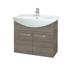 Dřevojas - Umyvadlová skříňka TAKE IT SZD2 75 - D03 Cafe / Úchytka T01 / D03 Cafe (133320A)