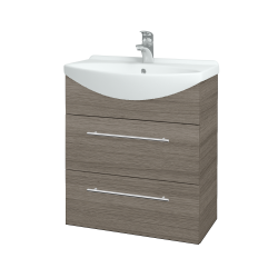Dřevojas - Umyvadlová skříňka TAKE IT SZZ2 65 - D03 Cafe / Úchytka T02 / D03 Cafe (133771B)